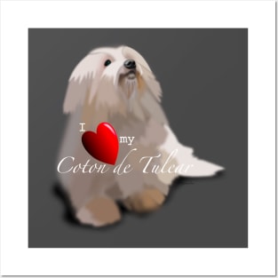 coton de tulear heart Posters and Art